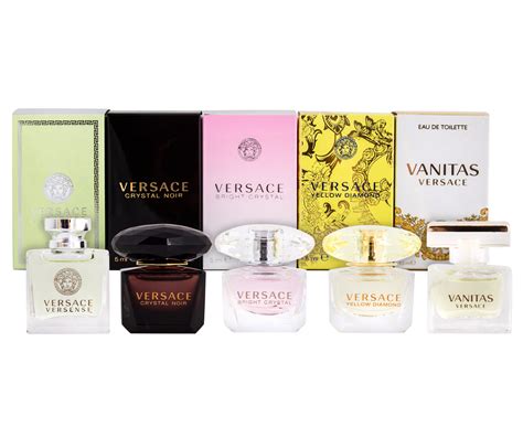 versace miniature collection price|Versace 5 piece mini set.